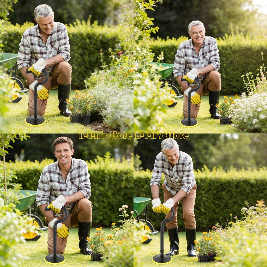 Gardening Tools For Seniors - Y1AD Garten-Stehhilfegerät, Aluminiumlegierung, Senior-Stehhilfe-Werkzeug