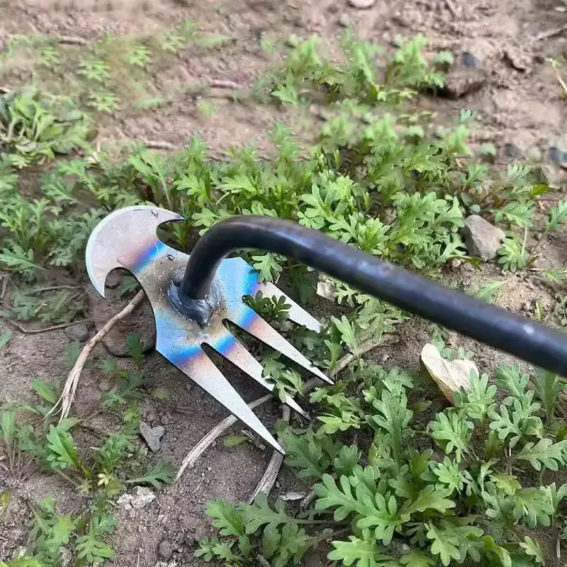 Gardening Tools To Remove Grass - Manganstahl-Gartenjäter, Graswurzel-Entferner, Bodenlockerer, Handjäter, Multifunktions-Jäter, Gartenwerkzeuge