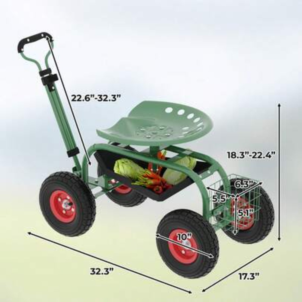 Robuster Rollgartenwagen mit S – Gardening Tools For Seniors Bewertung und Preis