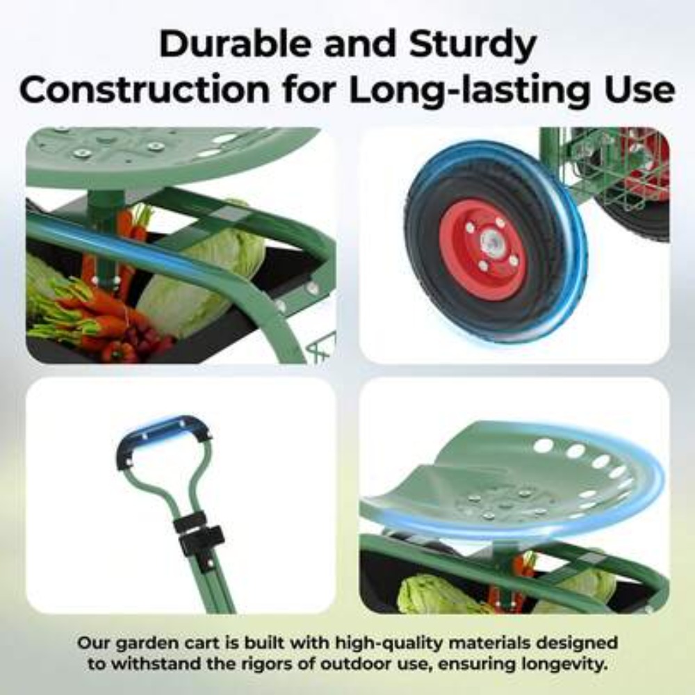 Robuster Rollgartenwagen mit S – Gardening Tools For Seniors Bewertung und Preis